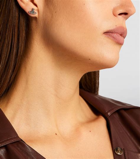 Vivienne Westwood Nano Solitaire Stud Earrings Harrods Pk