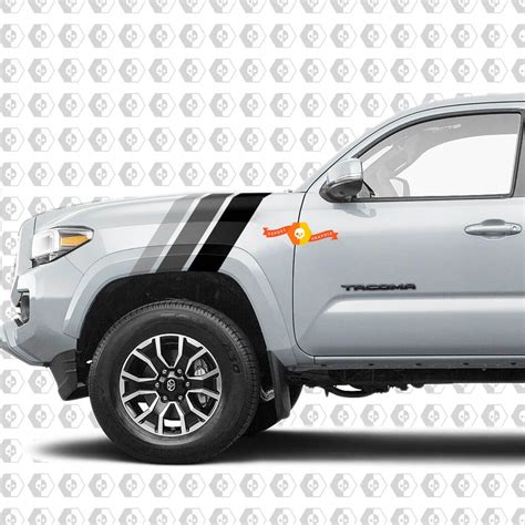 Toyota Tacoma Monochrome Style Retro Vintage Stripes For Trd Sr5 Sport