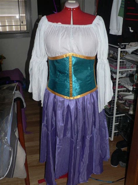 Esmeralda is a character from disney's the hunchback of notre dame. her main outfit throughout the movie is a flowing gypsy costume. Esmeralda Costume · A Full Costume · Dressmaking on Cut Out + Keep · Creation by Miss Dee