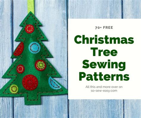 Here's a huge list of free Christmas tree sewing patterns for your