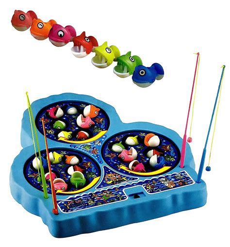 Buy Toyshine Fish Catching Game Big With 21 Fishes And 4 Rods Inclues