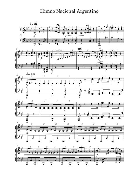 Himno Nacional Argentino Piano Tutorial