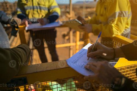 Rope Access Miner Supervisor Signed Of Jsa Risk Assessment Permit