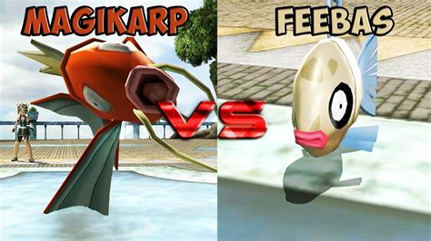 Pokemon Battle Revolution Magikarp Vs Feebas Youtube