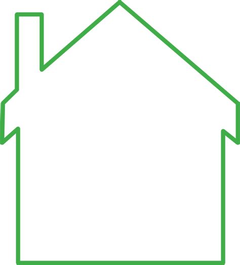 Green House Outline Clip Art At Vector Clip Art Online