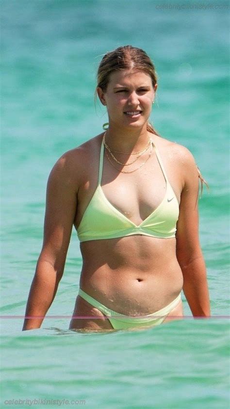 Genie Bouchard In A Nike Bikini Bikinis Nike Bikini Celebrity Bikini