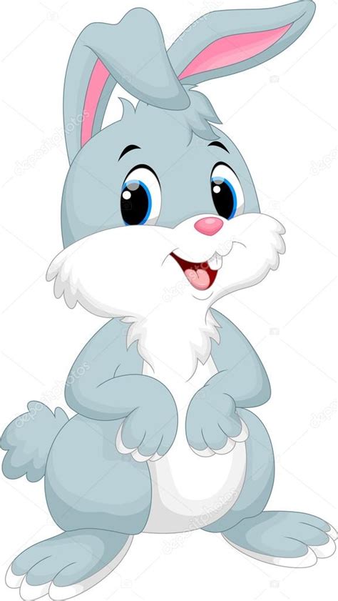 Mignon lapin dessin animé image vectorielle par irwanjos2 ...