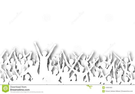 White crowd stock illustration. Illustration of text - 14301063