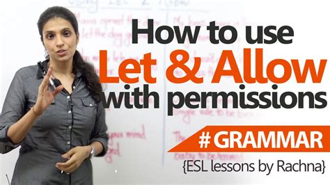 How To Allow ‘let And ‘allow With Permissions English Grammar Lessons Youtube