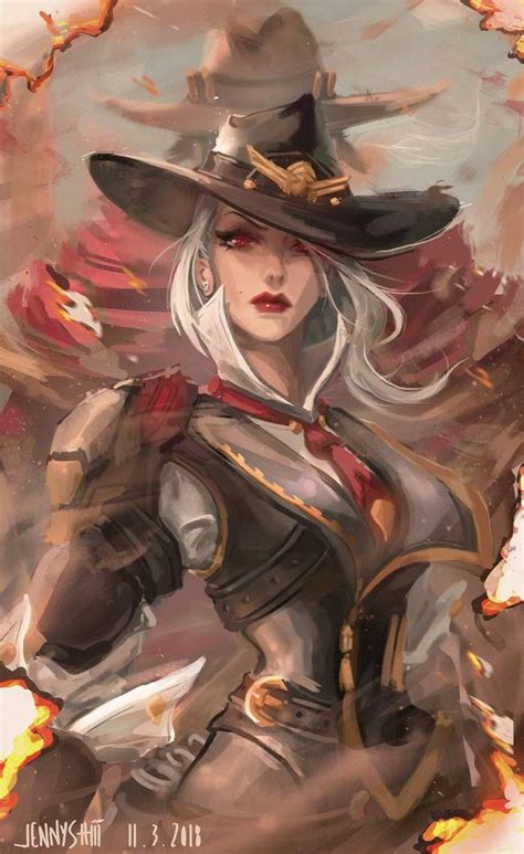 Ashe And Mccree From Overwatch By Jennyshiii On Deviantart In 2020