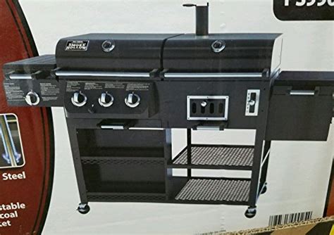 New Pro Series Smoke Hollow 4 In1 Combo Gascharcoal 3burner Grill