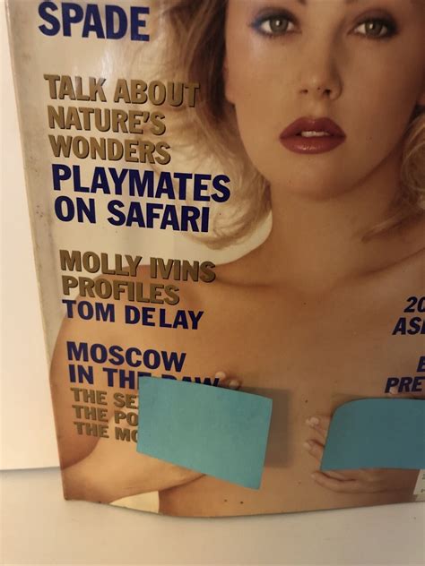 May Playboy Charlize Theron W Centerfold Inserts Vintage Adult