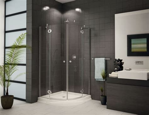 Small Corner Shower Enclosure Curved And Stand Up Corner Shower