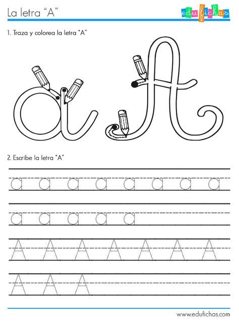Ficha Para Aprender La Letra A Recursos Y Fichas Educativas Giuliana