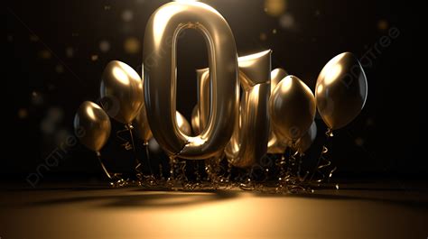 Fondo Renderizado En 3d Para El Aniversario De 10 Años 10 Logotipo 10