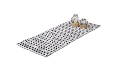 Flur, küche oder andere fläche. Teppich Läufer Flur Handmade Schwarz-Weiß Muster kaufen ...