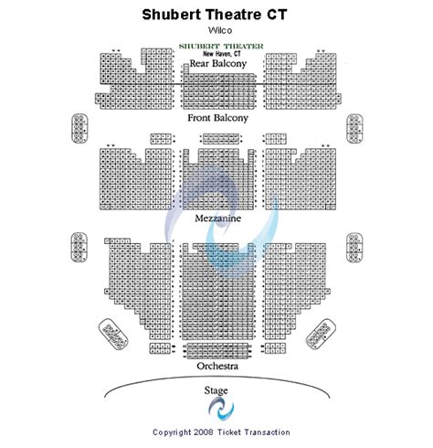 Shubert Theater Ct Seating Chart Shubert Theater Ct