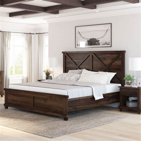 Rustic Wood Bed