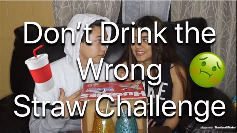Dont Drink The Wrong Straw Challenge Youtube