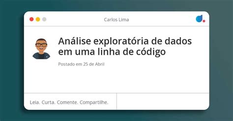 An Lise Explorat Ria De Dados Em Uma Linha De C Digo