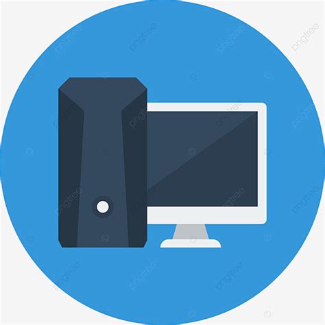 Setup Computer Vector Hd Images Computer Setup Flat Icon Computer