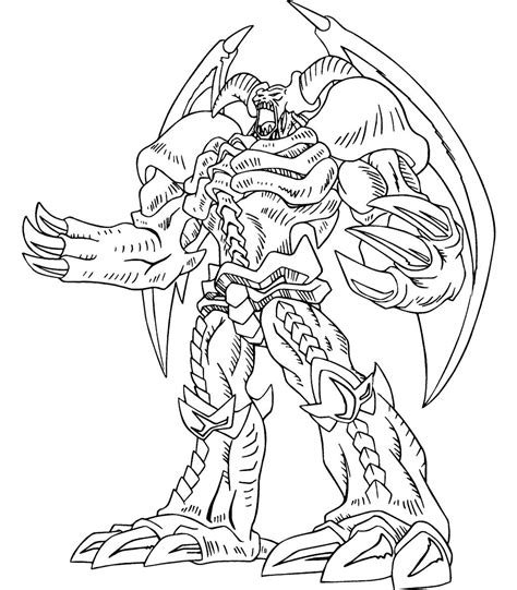Yu Gi Oh Great Power Coloring Page Monster Coloring Pages Dragon