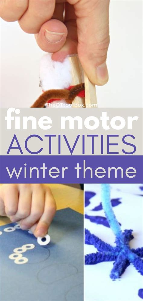Winter Fine Motor Activities The Ot Toolbox In 2021 Fine Motor
