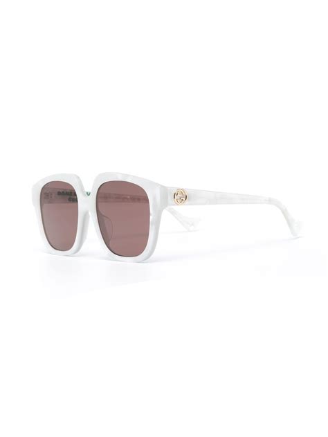 gucci eyewear butterfly frame sunglasses farfetch
