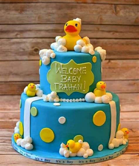 Pastel Patito Baby Shower Cupcakes For Boy Baby Shower Duck Baby