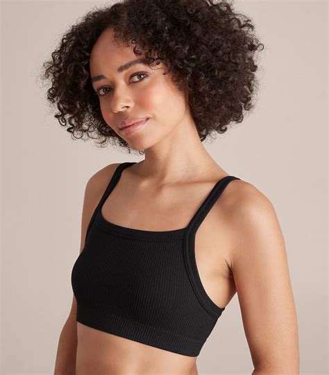Lily Loves Ribbed Seamfree Square Neck Crop Top Style Lct50112 Target Australia