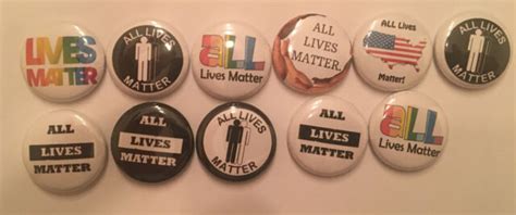 All Lives Matter Pin Set Pins Life Matters Look 11 Colors Yellow Black