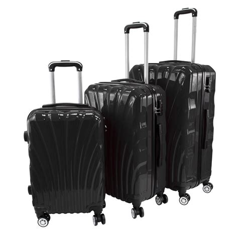 4.5 out of 5 stars. Travel Hard Shell Suitcase Set Cabin Luggage Bag Trolley ...