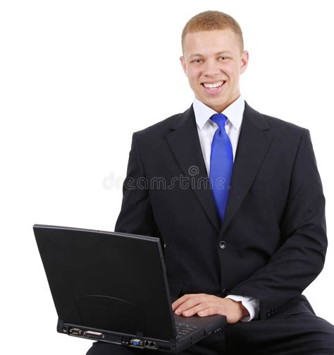 Business Guy With Laptop Stock Photo Image Of Professional 24384402
