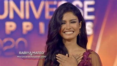 'that's part of her projection' may 17, 2021. Rabiya Mateo wins Miss Universe Philippines 2020 - The ...