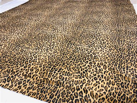 Ralph Lauren Vintage Leopard Animal Print Aragon Full Cotton Flat Sheet