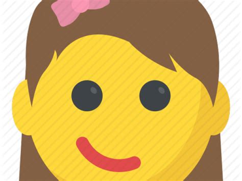 Kawaii Happy Female Emoticon Face Transparent Png Svg Vector File Images