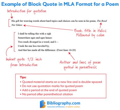Tips on Citing a Poem in MLA Style | Bibliography.com