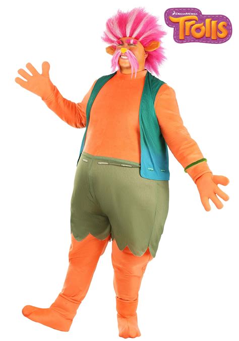 Trolls Plus Size King Peppy Costume For Adults