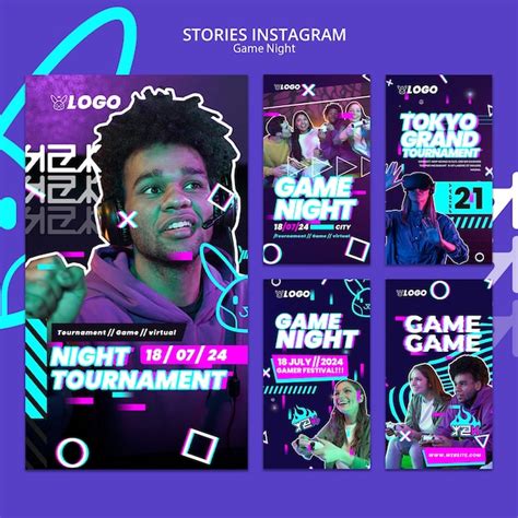 Premium Psd Game Night Entertainment Instagram Stories