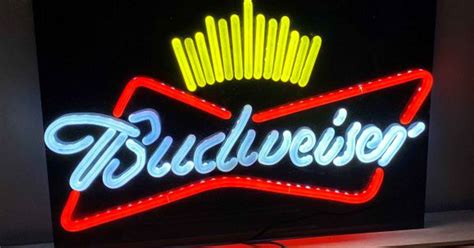Budweiser Neon Effect Sign By Pwfk Download Free Stl Model