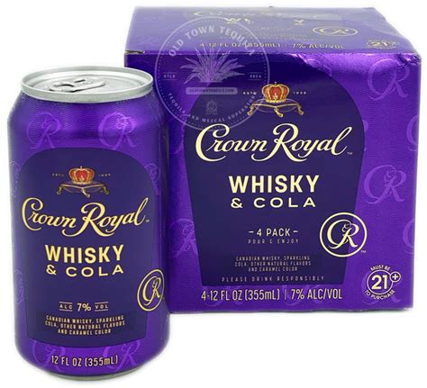 Crown Royal Whisky And Cola 4 Pack Old Town Tequila