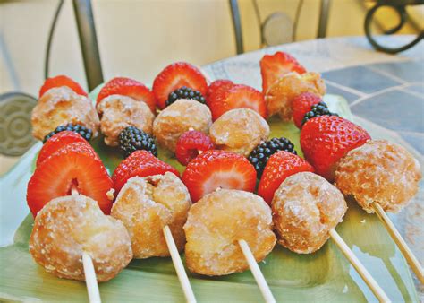 No one will be able to resist the cake noodles. Summer Time Patio Party. Dessert Kabob Recipes that ...