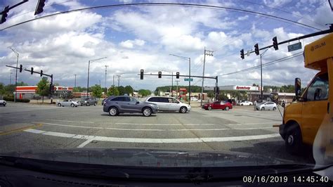 Dashcam Accident Crash Red Ford Fusion Rear Ended By Silver Toyota