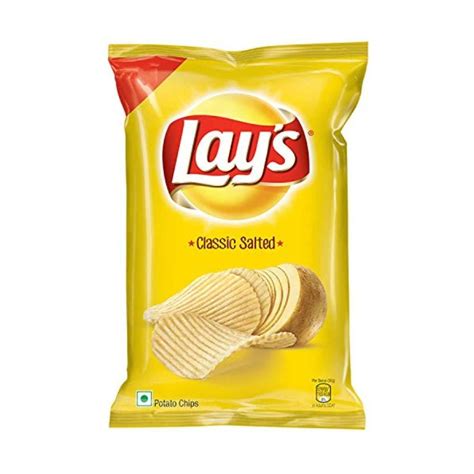 Lays Classic Salted Yellow Pack 52g Pack Of 8
