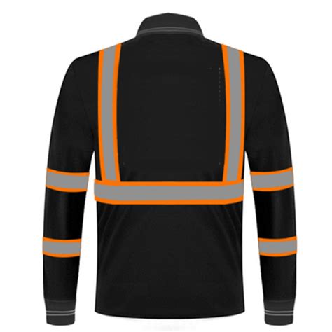 Mens Safety Shirts Long Sleeve Construction Overall Reflect Yoweshop