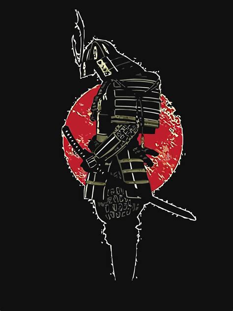 Red Moon Samurai T Shirt By Unicornnpopp Redbubble
