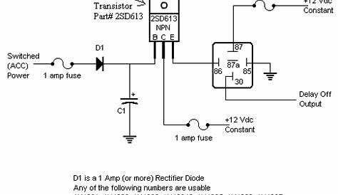 automatic headlight off circuit diagram