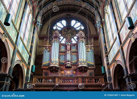 Saint Nicholas Church Organs In Amsterdam Editorial Photography Image