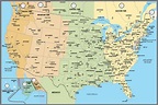 USA Area Code Map | Digital Vector | Creative Force