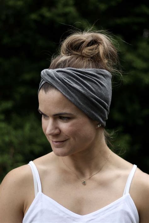 Gray Twist Headband Headband For Woman Wide Headband For Etsy In 2020 Crazy Hair Days